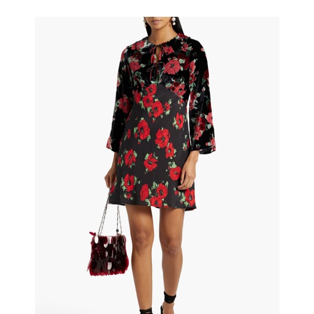 Rixo Floral Mini Dress